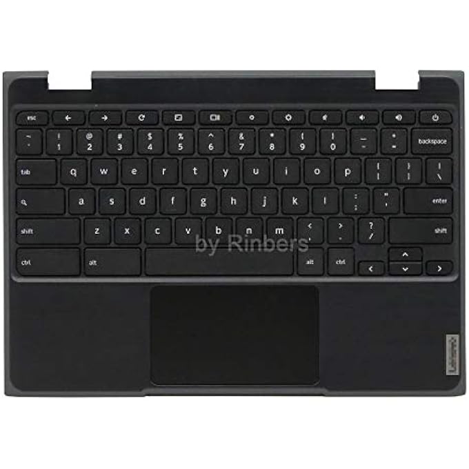 PALMREST UPPER CASE WITH US KEYBOARD AND TOUCHPAD ASSEMBLY REPLACEMENT FOR LENOVO CHROMEBOOK 11 100E 2ND GEN AMD AST 82CD 5CB0Z21474 (NOT FOR 100E GEN 2 INTEL VERSION 81MB OR MTK VERSION 81QB) - Image 1