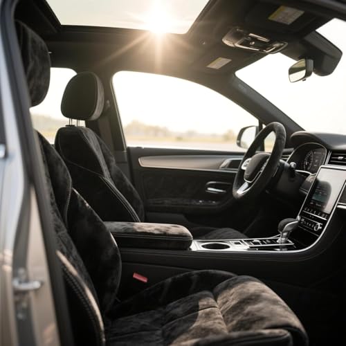 XCMVCN 17x72 inch Premium Black Suede Fabric Wrap, Self-Adhesive Microfiber and Synthetic Suede - Stretch Film Fabric for Car and Home Decorate - Image 5