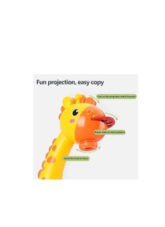 Generic Child Learning Desk with Smart Projector, Learning Projection Painting Machine Drawing Playset for Kids Preschoolers Girls and Boys Ages 3 4 5 6 Years, Yellow Giraffe Design  - Image 3
