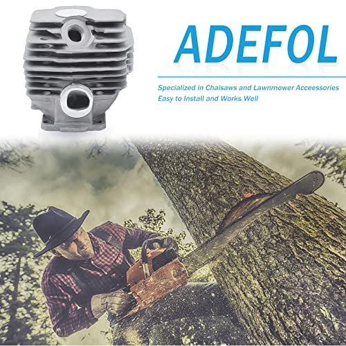 Adefol 46mm Chainsaw Super AV WB Cylinder Piston Gasket Kit For Stihl 028 with Fuel Line Fuel Filter Spark Plug Cylinder Gasket Muffler Gasket Needle Bearing Bar Stripe Replacement parts for 1118 020 1203 - Image 2