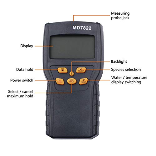 Tangxi Digital LCD Tools Moisture Meter, Grain Humidity Tester For Wheat Corn Paddy - Image 5