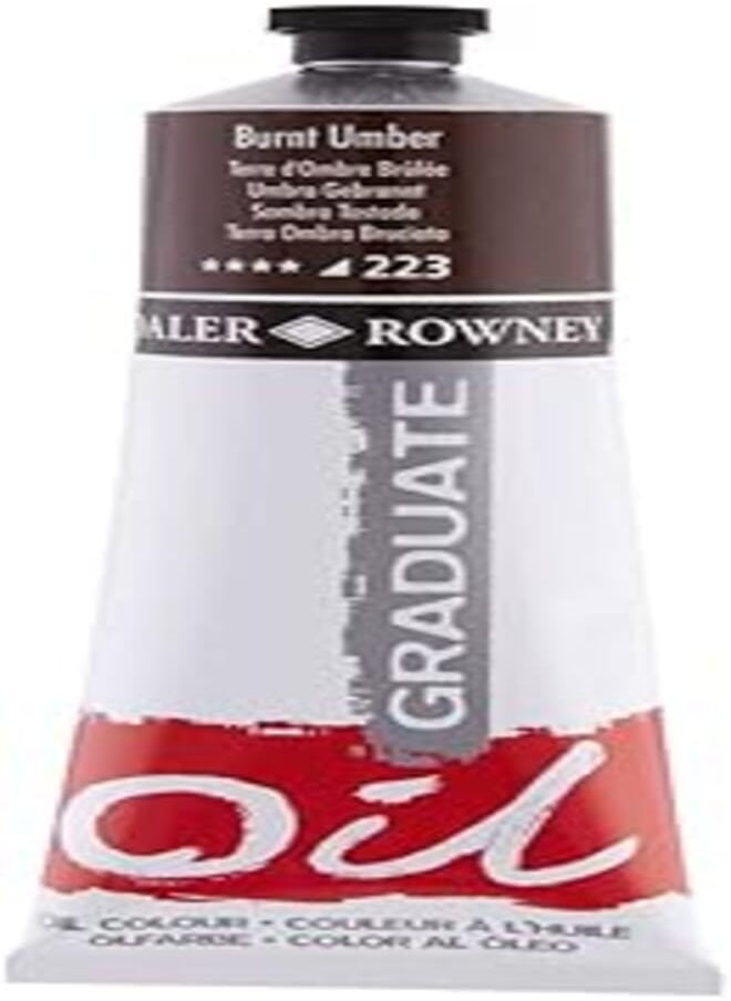 Daler Rowney Graduate 117200223 Oil Color, 200 ml - Burnt Umber 223 - pzsku/Z4DA2CD8C7B12B86E2E36Z/45/_/1720390074/5c47d5dd-fff3-4ad9-8c86-8235ec864448