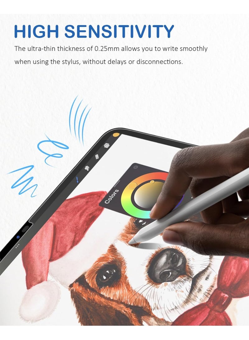 واقي شاشة مغناطيسي ورقي لجهاز iPad mini 6/7 A17 Pro، واقي شاشة غير لامع لجهاز iPad mini 7 2024، تجربة كتابة ورسم مماثلة للكتابة على الورق، مقاوم للوهج والخدوش، قابل للفصل وإعادة الاستخدام - Image 3