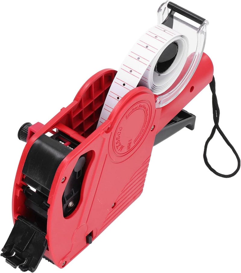 طابعة ملصقات يدوية محمولة لبطاقات الأسعار 8 أرقام باللون الأحمر لإدارة مخزون التجزئة - Image 1