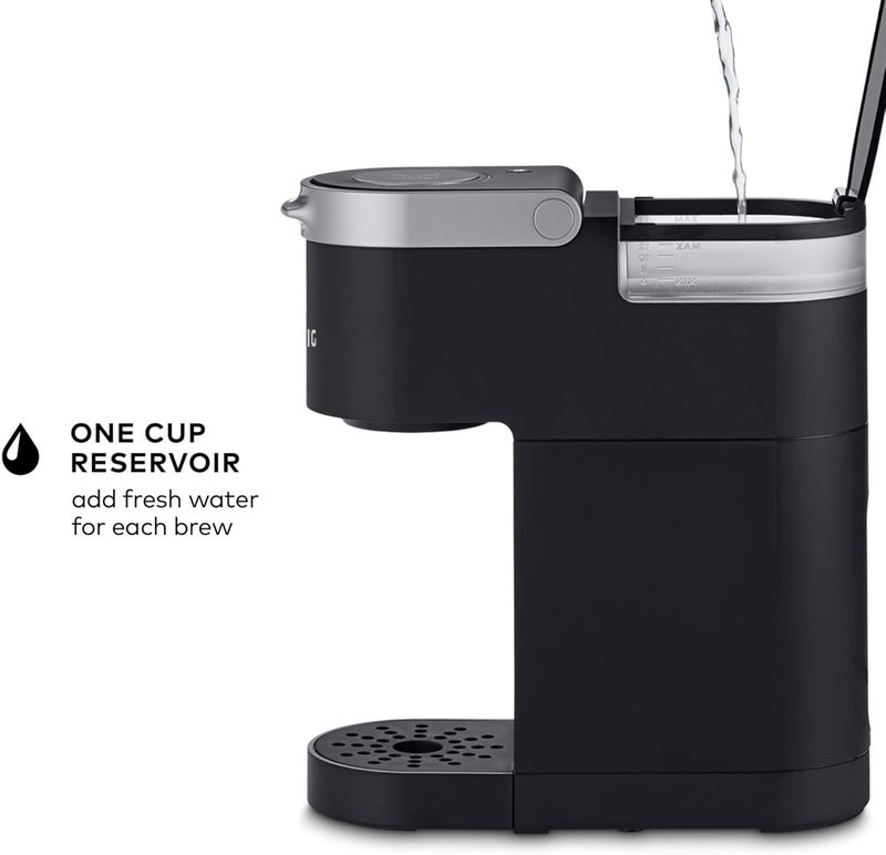 Keurig صانعة القهوة K-Mini ذات الكوب الواحد، حجم التحضير من 6 إلى 12 أونصة، مع تخزين السلك، مثالية للمساحات الصغيرة، باللون الأسود - Image 4