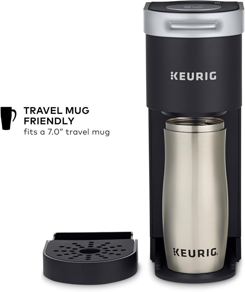 Keurig صانعة القهوة K-Mini ذات الكوب الواحد، حجم التحضير من 6 إلى 12 أونصة، مع تخزين السلك، مثالية للمساحات الصغيرة، باللون الأسود - Image 5