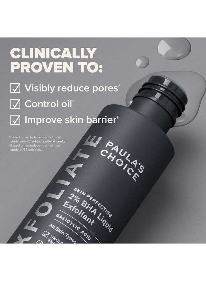 باولاز تشويس Paulas Choice--مقشر سائل بحمض الساليسيليك بنسبة 2% من Skin Perfecting--مقشر للوجه للتخلص من الرؤوس السوداء والمسام الواسعة والتجاعيد والخطوط الدقيقة، زجاجة سعة 4 أونصات - Image 4
