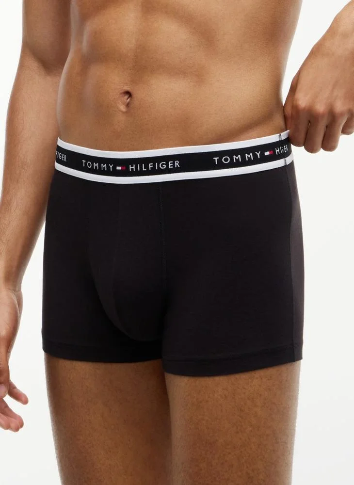 Tommy Hilfiger  3-Pack Signature Logo Waistband Trunks for Men | Best Price UAE