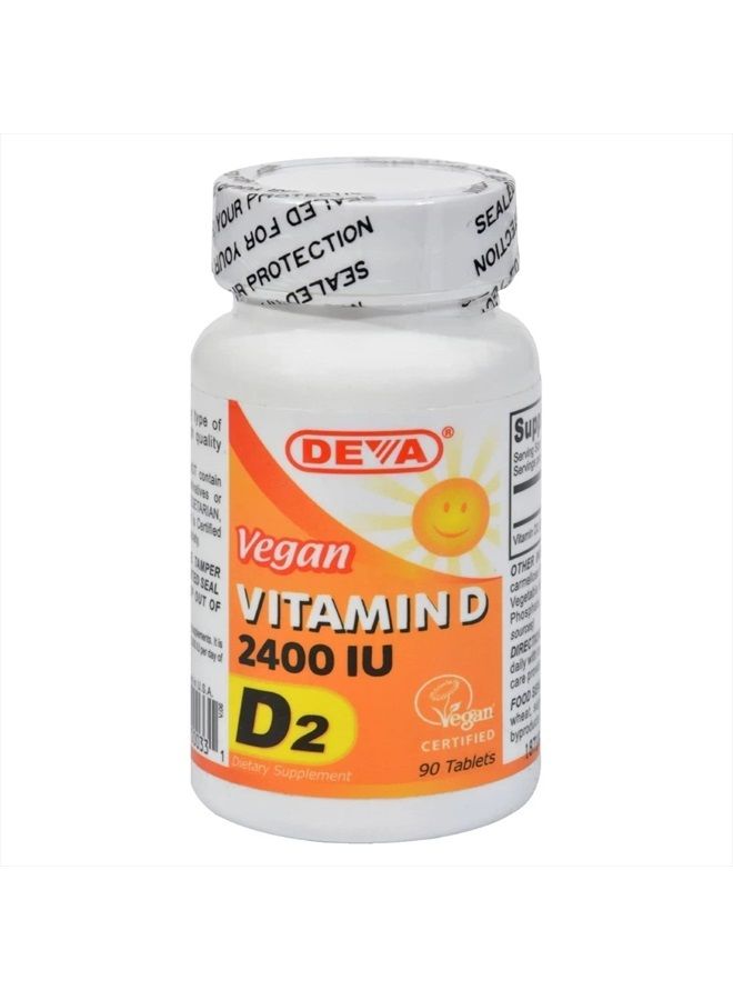 Deva Vegan Vitamins Deva Vegan Vitamin D -- 2400 IU - 90 Tablets