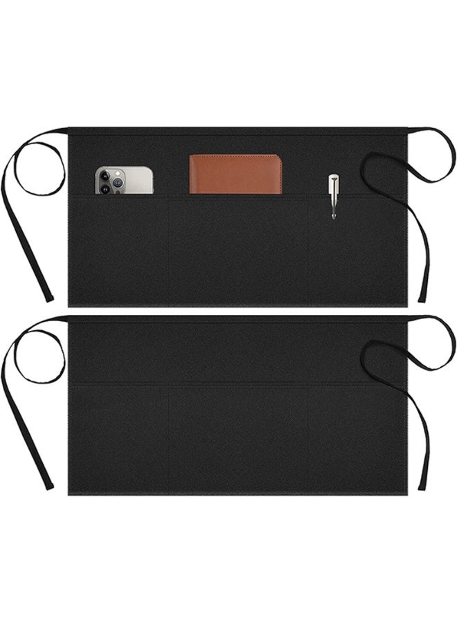 مقاوم للماء وصمة عار مقاومة نصف المئزر مع جيوب متعددة دائم النسيج قابل للتعديل الأشرطة معرف نافذة مثالية ويتستاف الطهاة السقاة خدمة المهنيين - Image 5