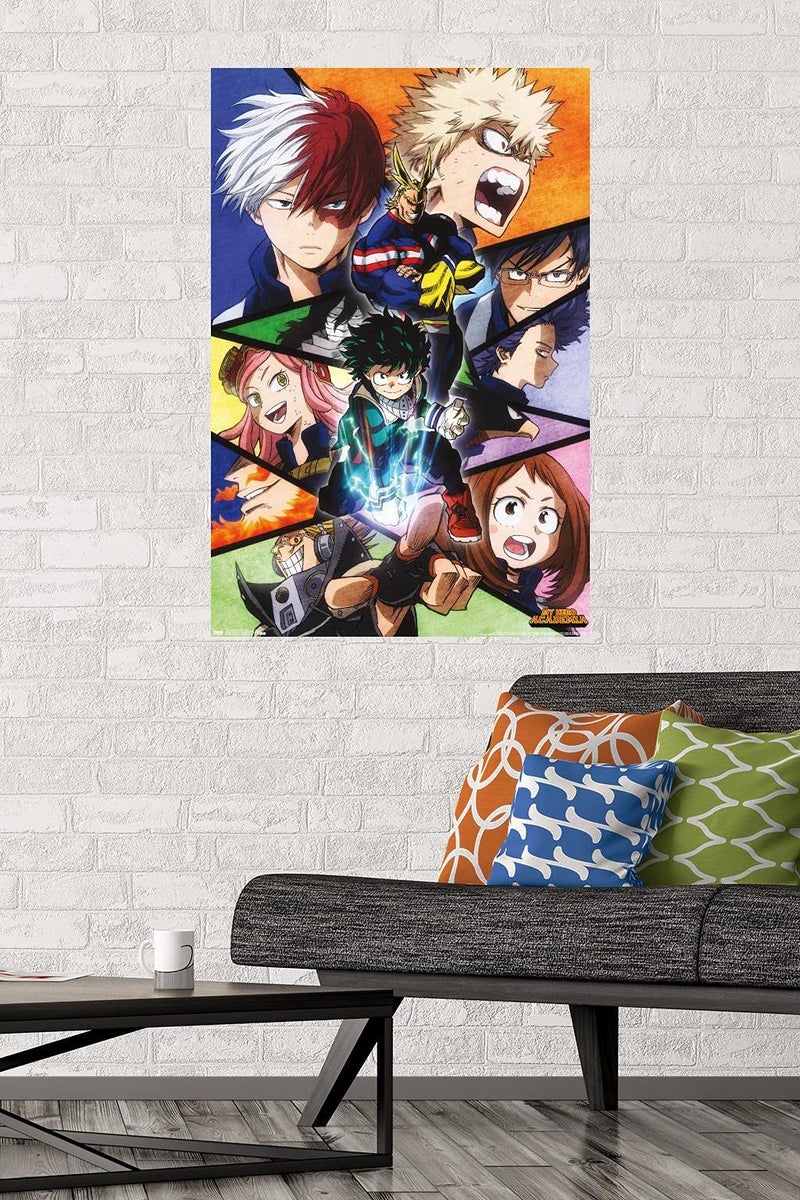 Trends International My Hero Academia-Faces Wall Poster, 22.375" x 34", Unframed Version, Bedroom - Image 2