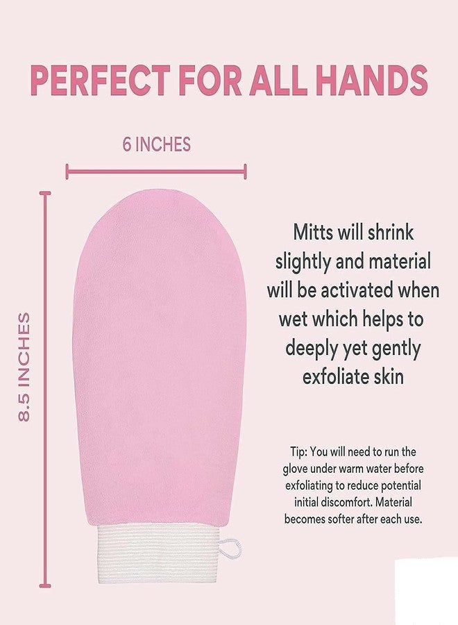 2 in 1 exfoliating & microfiber gloves Hand Mitt Body Scrubber For Bath Shower/Spa Dead Skin/Tan Removal Deep Cleaning Gloves For Soft Skin (Multicolor) (pack of 1) - Image 5