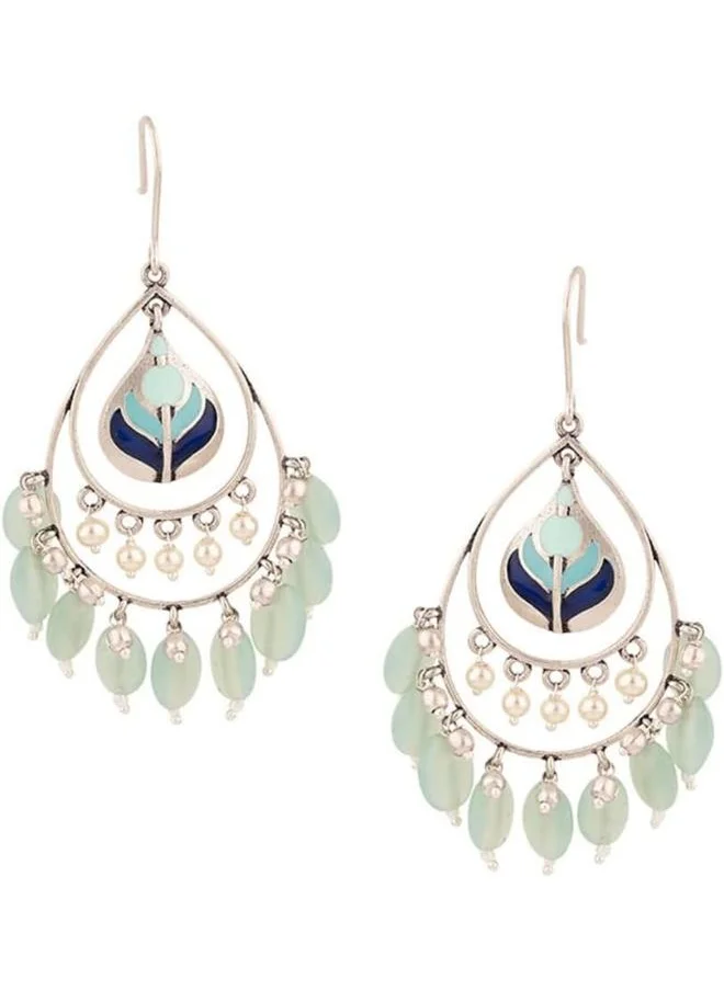 فويلا Bagh E Fiza Green Beads Earrings