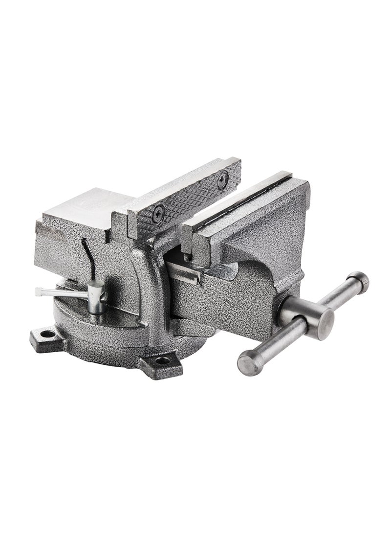 LAWAZIM Vice Bench -5inch Black- Heavy-Duty Durable Bench Vise Clamp with Secure Jaw, Fixed Base, and Quick-Release Mechanism -for Precision Metalworking, Woodworking, DIY Projects, and Workshop Tasks  - Image 1