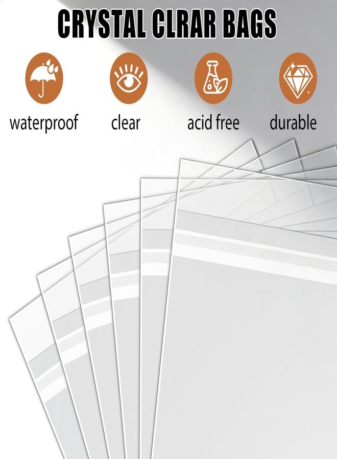 tutata Protector Bag for Life Magazine Bags 100 Pack Crystal Clear, Acid-Free Archival Quality, Collectible Life Magazines Storage Bags - Image 4