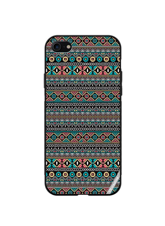 Protective Case Cover For Apple iPhone SE (2022) Texture Design Multicolour