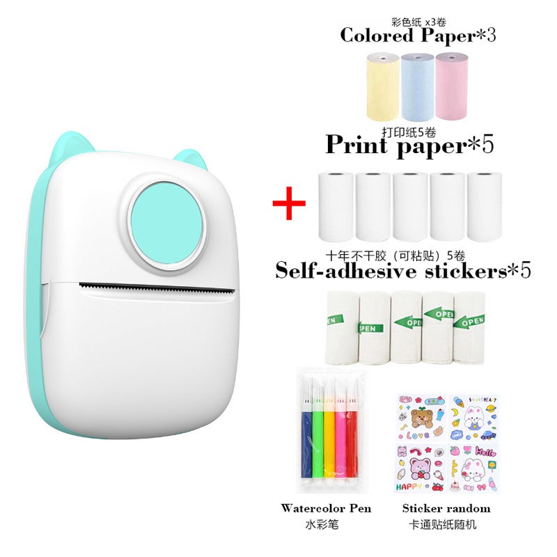 Mini Bluetooth Thermal Printer for Photos and Notes - Portable Wireless Printer Compatible with iOS &  Android - Image 1