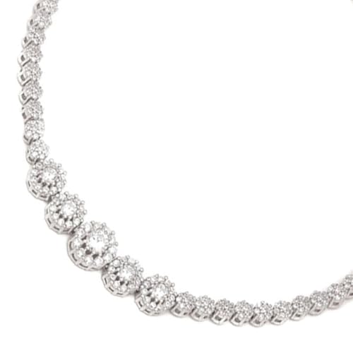 ZAVYA 925 Silver Rhodium Plated Glimmering Fusion CZ Anklet, Single | Gift for her, Gifts for Women & Girls | With Certificate of Authenticity and 925 Stamp - Image 3