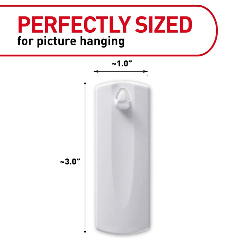 Command Sawtooth Picture Hangers, 4 Frame Hangers and 8 Command Strips, Damage-Free Hanging Sawtooth Frames, No Tools Wall Hooks for Christmas Decorations, Holds up to 4 lb (Pack of 2) - Image 2