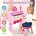 deAO Kids Piano Keyboard Toys for Girls 37 Keys Toddler Pianos Toy with Stool and Microphone Christmas Birthday Gift for Kids 3 Years Old - Image 4