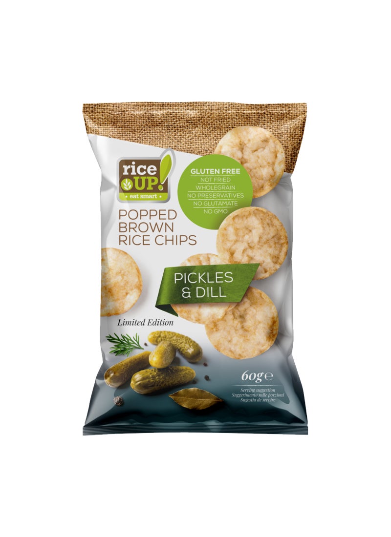 Rice Up رقائق الأرز الكامل مع المخللات والشبت - Image 1