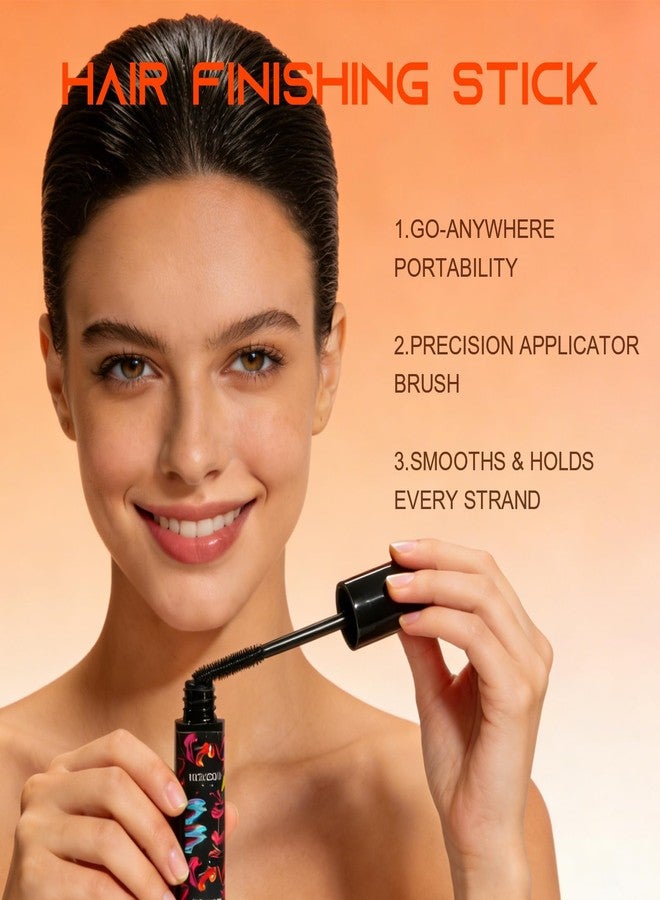 sam sugar Hair Wax Stick for Flyaways, Hair Finishing Stick with Boar Bristle Brush, Slick Back Hair Brush, Control Frizz & Smooth Baby Hairs for Slick Back Styles - Image 4
