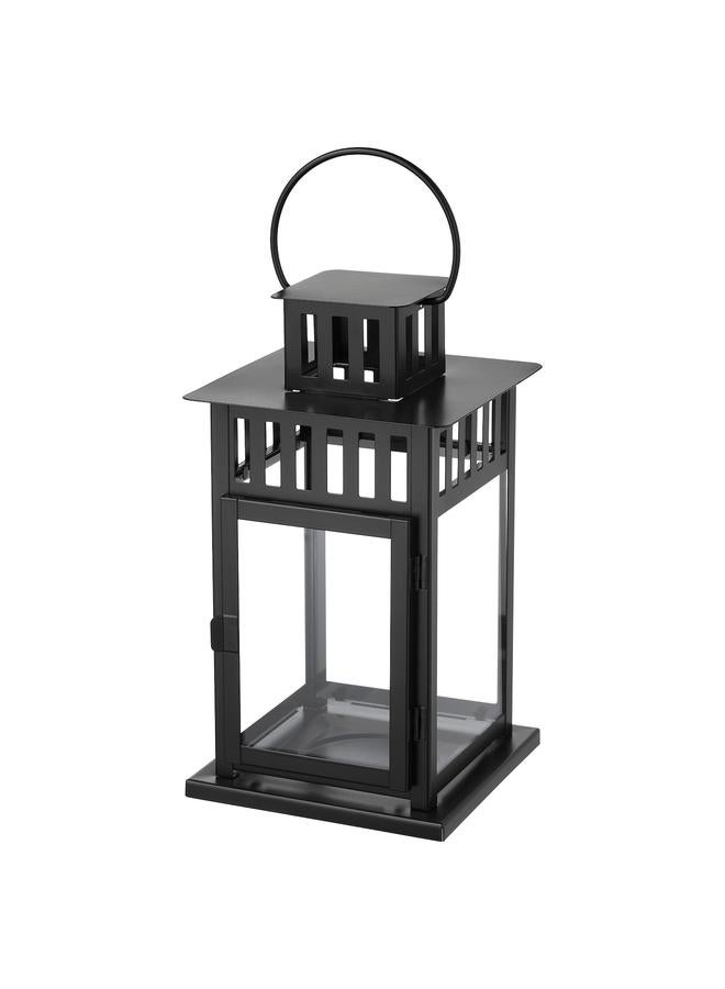 erorex Lantern for block candle, in/outdoor black, 28 cm - Image 1