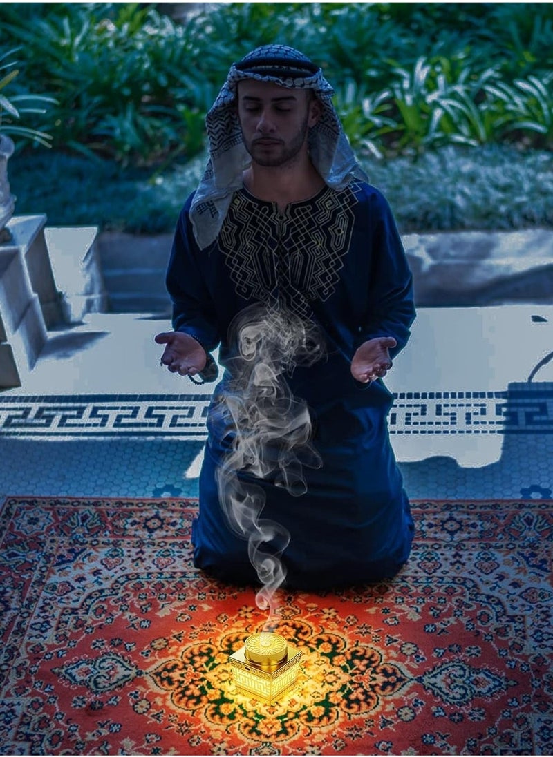 JAJEEK "NEW Quran Speaker & Mini Incense Burner Bakhoor – Bluetooth Speaker with Remote Control, 114 Quran Chapters & Multicolor Night Light" - Image 2