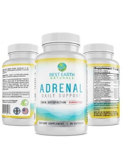 Best Earth Naturals Adrenal Support Supplement Cortisol MGR with Rhodiola Rosea, B Vitamins, Ginger Root, Ashwagandha, Licorice and More for Adrenal 30 Count  - Image 2