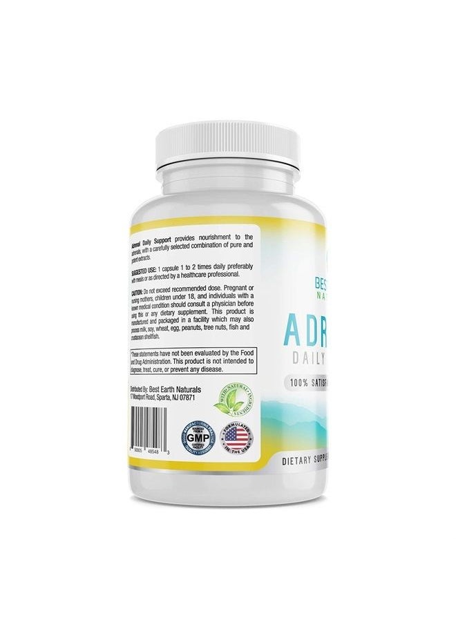 Best Earth Naturals - Adrenal Support Supplement Cortisol MGR with Rhodiola Rosea, B Vitamins, Ginger Root, Ashwagandha, Licorice and More for Adrenal 30 Count - Image 1