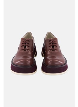 CHARLES & KEITH Women Lace Up Casual Shoes, Maroon  - Image 4