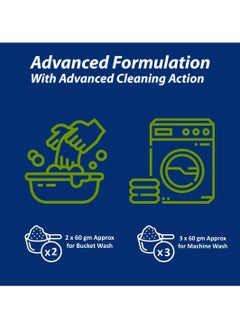 VCare Vcare Power Clean Laundry Detergent Powder - Effortless Stain Removal - Removes Odour and Provides Ultra Whitening with a Refreshing Scent - 1Kg  - Image 4