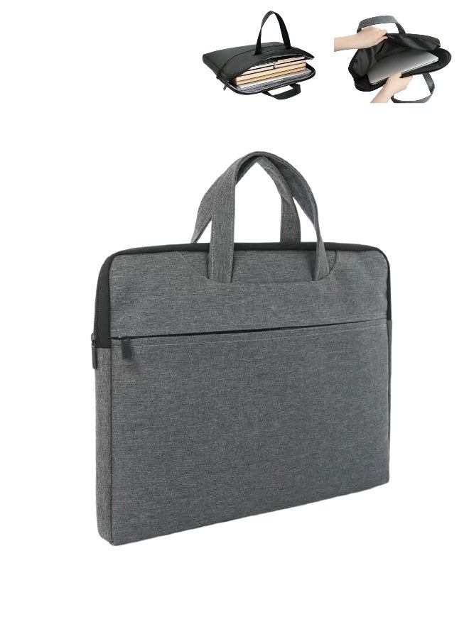 Laptop Sleeve Bag, 13/14/15.6 Inch Compatible  Inch Water-Resistant Tablet Case with Accessory Pocket, Professional Travel Briefcase Handle Bag for MacBook Air/Pro (M1/M2/M3/M4), HP, Dell, Lenovo, Asu