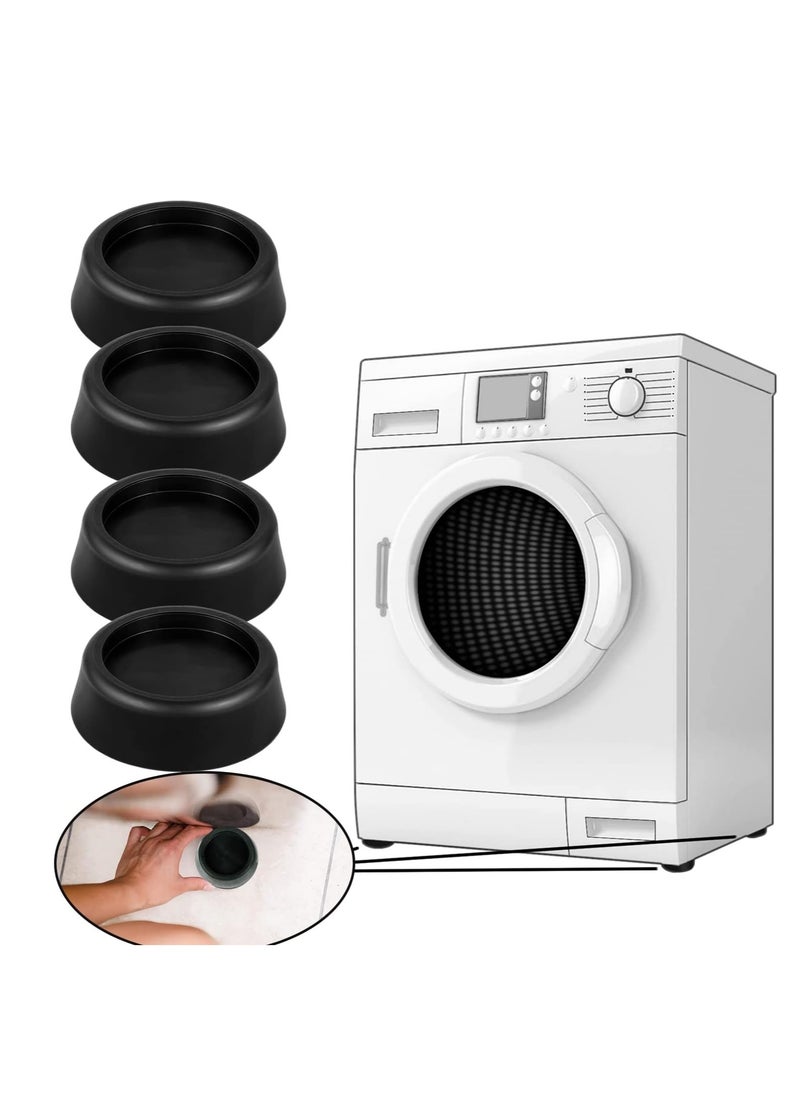 Generic Washing Machine Rubber Feet Pads, Anti-Vibration & Anti-Walk Rubber Dampers, Textured Grip Prevents Walking & Skidding, Best for Laundry Washer & Dryer Noise Reduction, 4 Count  - Image 1