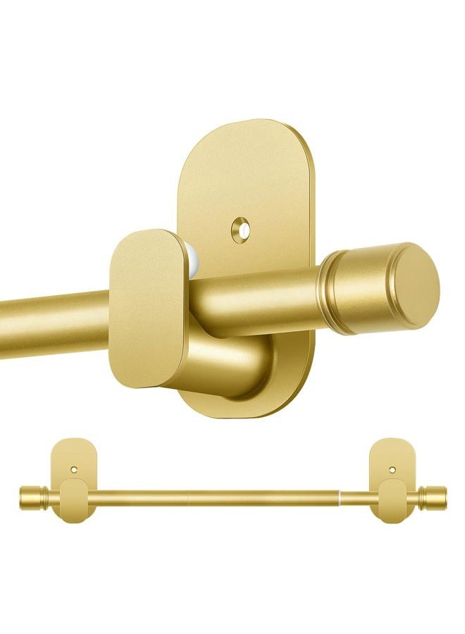 HOTOZON Curtain Rods No Drilling 32 to 43 Inch, HOTOZON 5/8 Inches No Drill Curtain Rods for Windows 20 to 39 Inches(1.7-3.2 ft), Renter Friendly Adjustable Small Drapery Rod for Lightweight Curtains, Gold - Image 1