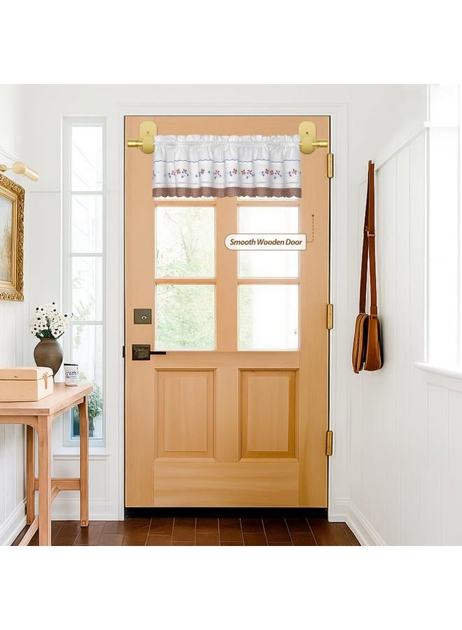 HOTOZON Curtain Rods No Drilling 32 to 43 Inch, HOTOZON 5/8 Inches No Drill Curtain Rods for Windows 20 to 39 Inches(1.7-3.2 ft), Renter Friendly Adjustable Small Drapery Rod for Lightweight Curtains, Gold - Image 2