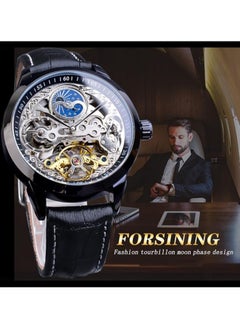 FORSINING Watches for Men Watch Leather Strap Luxury Luminous Water Resistant Automatic Mechanical Wristwatch 8300  - Image 5
