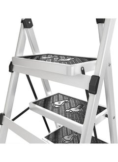 SUNRISE Folding 5 Step Ladder, Step Stool, Portable, Lightweight, Anti Slip Pedal, Handrail For Home Kitchen Office  - Image 3