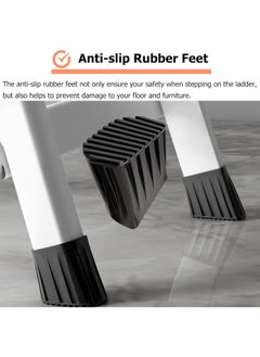 SUNRISE Folding 5 Step Ladder, Step Stool, Portable, Lightweight, Anti Slip Pedal, Handrail For Home Kitchen Office  - Image 4