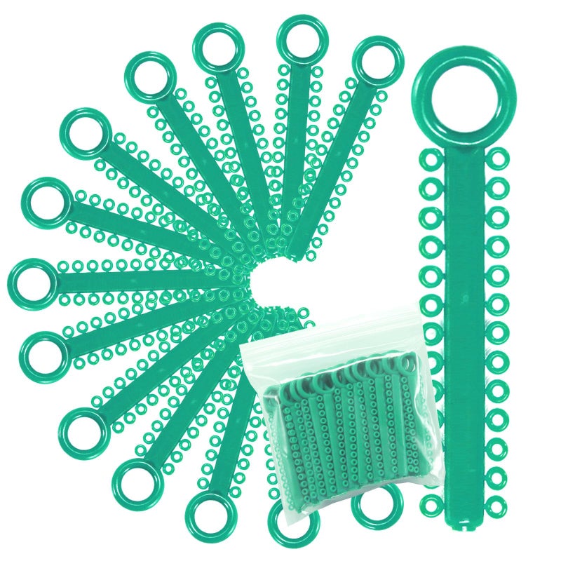 1040 عصي الطاقة روابط الربط تقويم الأسنان روابط الربط المرنة أربطة مرنة حلقات مرنة أربطة مرنة لتقويم الأسنان 26 رباط على كل عصا تركواز