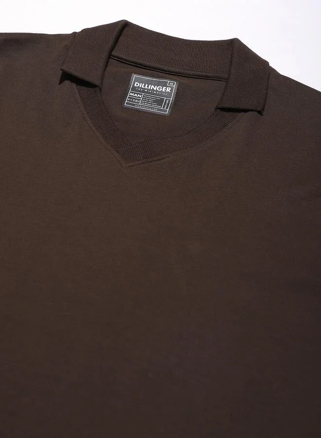 Dillinger Men Regular Fit Long Sleeve Solid T-Shirt