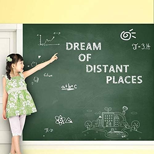 YAJNAS Vinyl Green Chalkboard Wall Sticker 2 X 2 Feet | Removable Chalkboard with 5 Chalks, Self-Adhesive Waterproof Blackboard for Home, School, Office, Kitchen, Kids Room, Writable & Reusable - Image 2