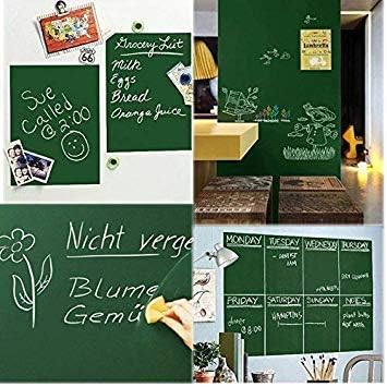 YAJNAS Vinyl Green Chalkboard Wall Sticker 2 X 2 Feet | Removable Chalkboard with 5 Chalks, Self-Adhesive Waterproof Blackboard for Home, School, Office, Kitchen, Kids Room, Writable & Reusable - Image 3
