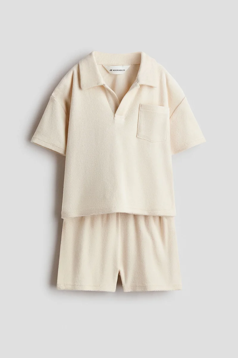 H&M 2-piece cotton terry set