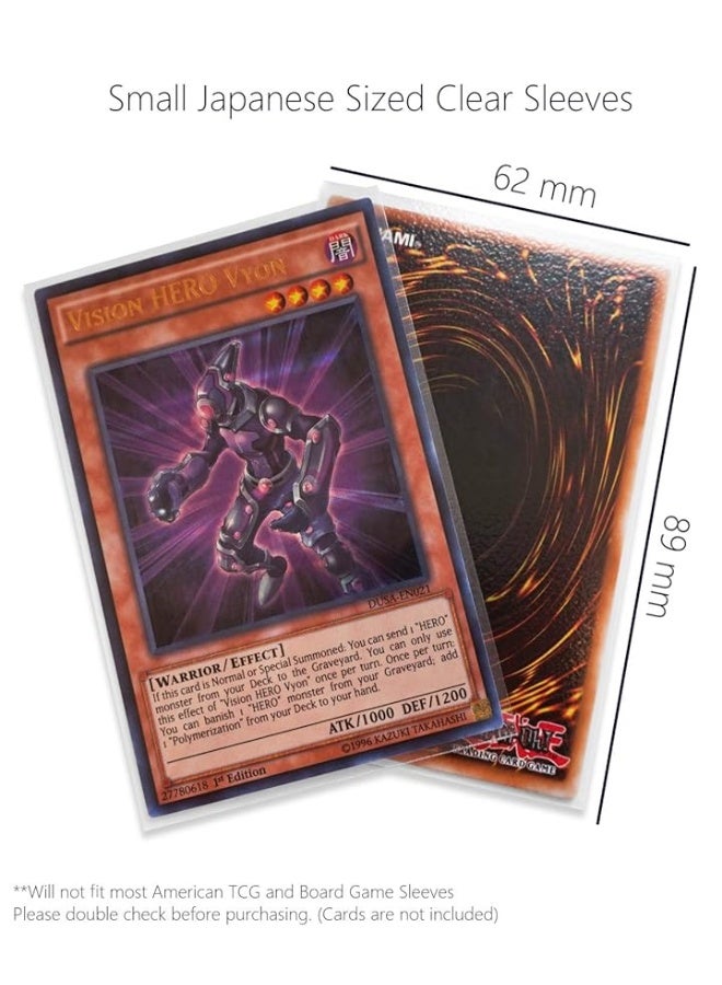 TitanShield (150 Sleeve/Clear) Small Japanese Sized Trading Card Sleeves Deck Protector for Yu-Gi-Oh, Cardfight!! Vanguard & Photocards - Image 2