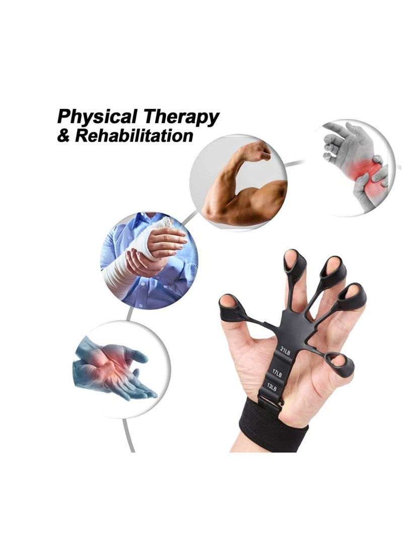 ELTRAZONE Finger Strengthener, Grip Strength Trainer, 6 Resistant Level Finger Exerciser, Hand Exercisers for Strength, Hand Grip Strengthener for Patients Strength Training - Image 4