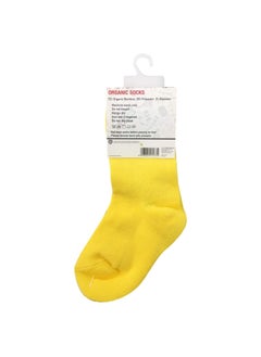 Looney Tunes Tweety Bamboo Cotton Sock - Solid (Pack Of 2) - White & Yellow 2-4Y  - Image 2