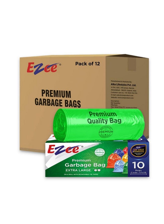 Ezee Live Life Ezee Way Ezee Premium Eco Friendly Garbage Bags (Extra Large, 30x37 Inches) Pack of 12  - Image 1