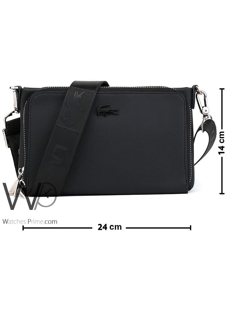 LACOSTE Lacoste Black Crossbody Handbag Bag For Men  - Image 3