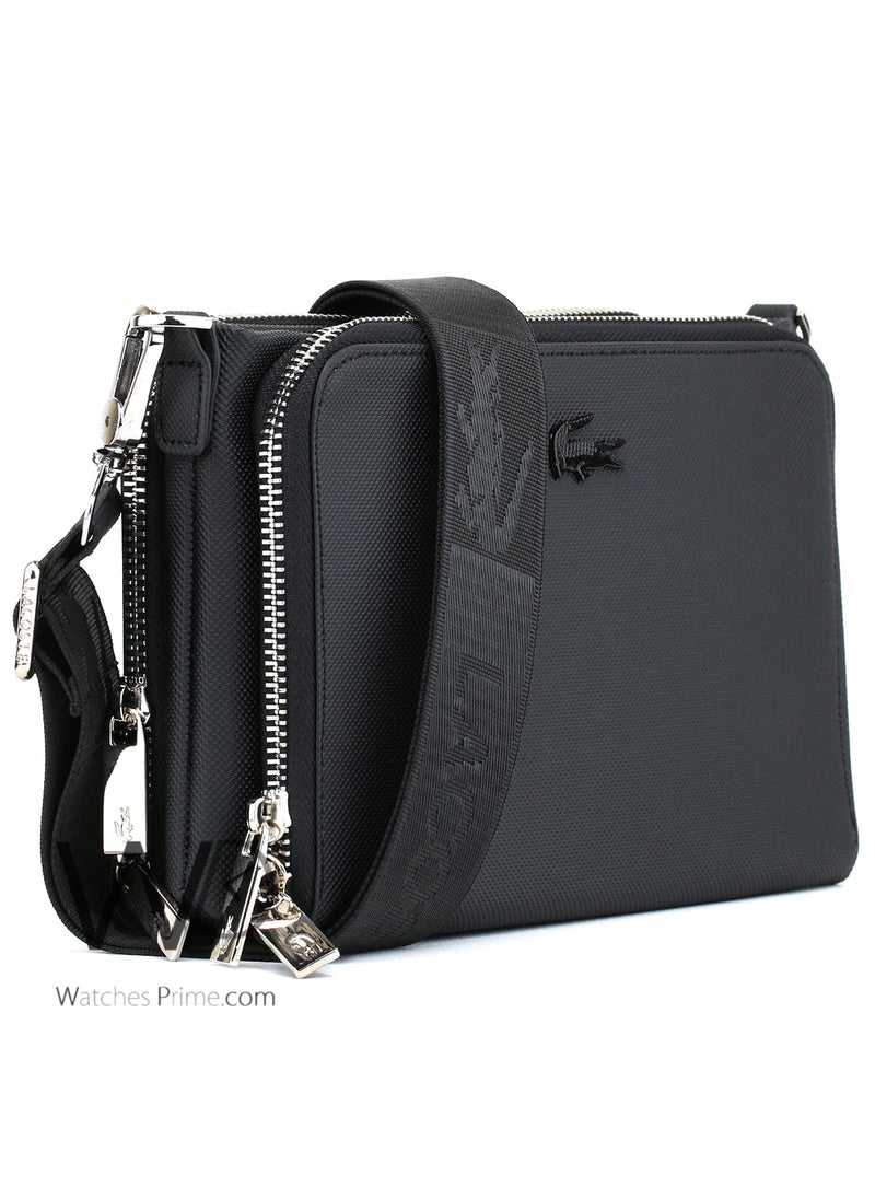 LACOSTE Lacoste Black Crossbody Handbag Bag For Men  - Image 5